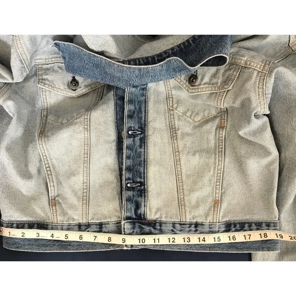 Levi's NWT Denim Trucker Jacket Crafted Oversized Inside Out XS/S